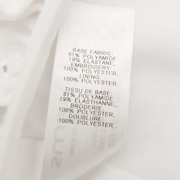 ASOS Swim broderie embroidered white eyelet ruffle hipster bikini bottoms 12 NEW - Picture 5 of 7